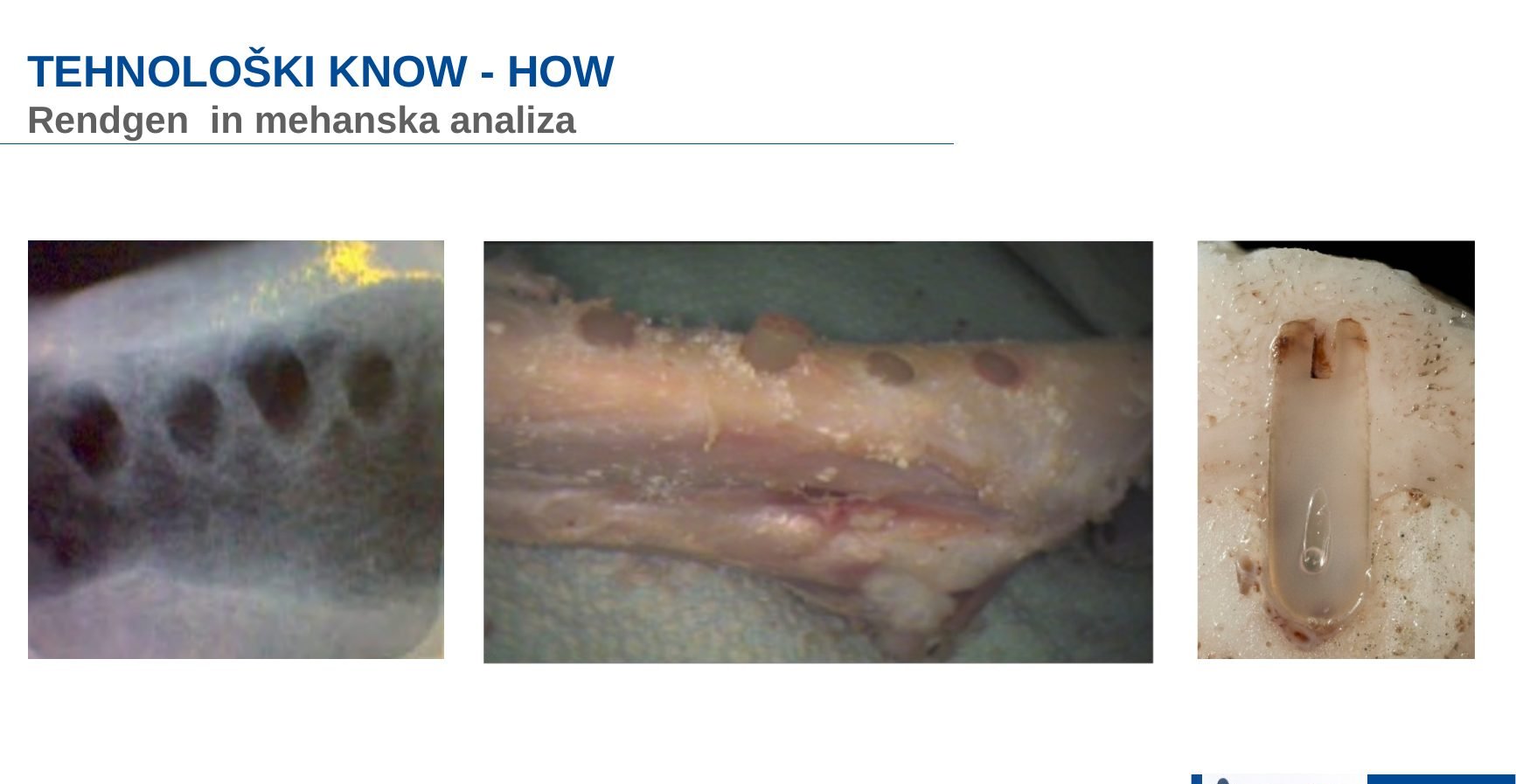 Rentgen in mehanska analiza